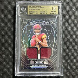 2024 Obsidian Cutting Edge Materials Jayden Daniels #CEM-JDS BGS 10 PRISTINE